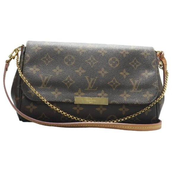 Louis Vuitton Favorite Brown Monogram Canvas Shoulder Bag 865-081525 - Picture 1 of 15